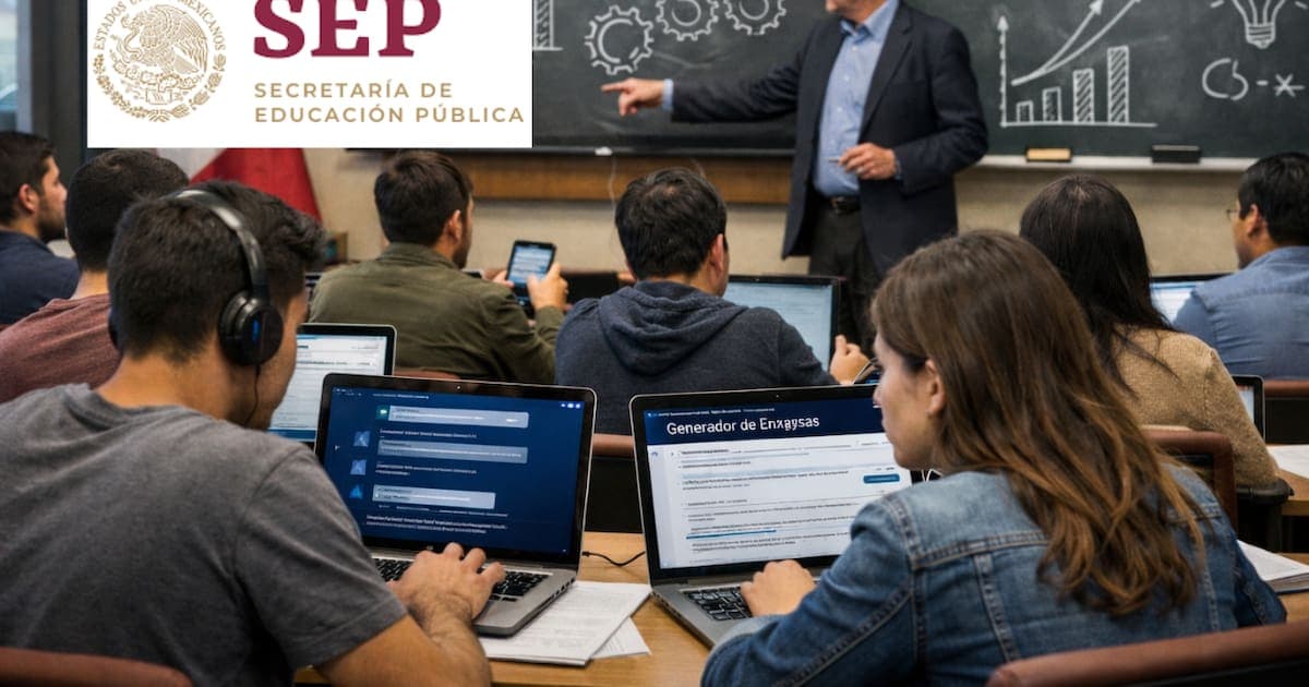 SEP admite caos total: 9 de cada 10 estudiantes usan IA