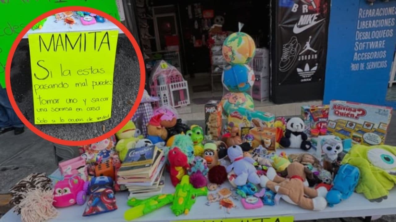 Comerciante regala juguetes para que ningún niño se quede sin Reyes